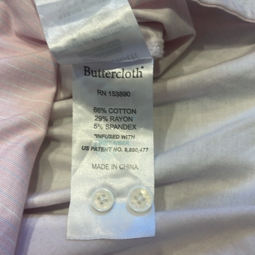 Buttercloth Casual Pink Button Down Shirt - image 5